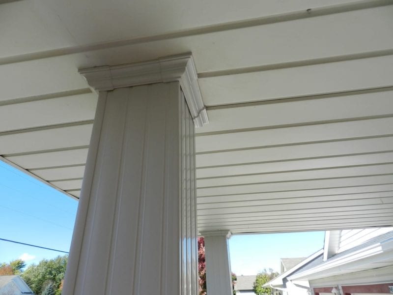 Fluted Vinyl Post Wrap Screen Porch Living