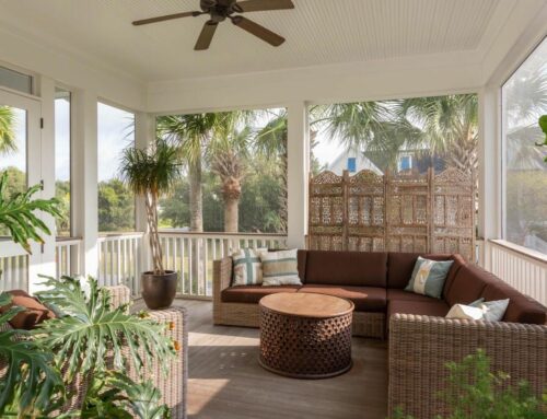 Screen Porch with Sectional Sofa