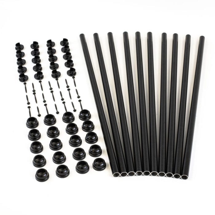 Black 32-in Snap N Lock Aluminum (10 pk w/ 20 Connectors)