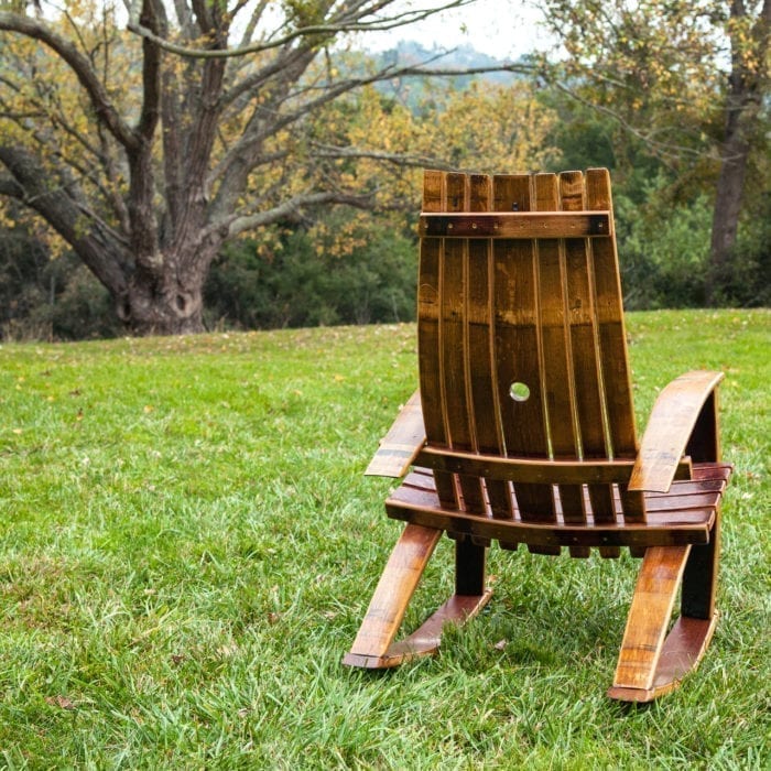 Wine Barrel Rocking Chair - Image 2