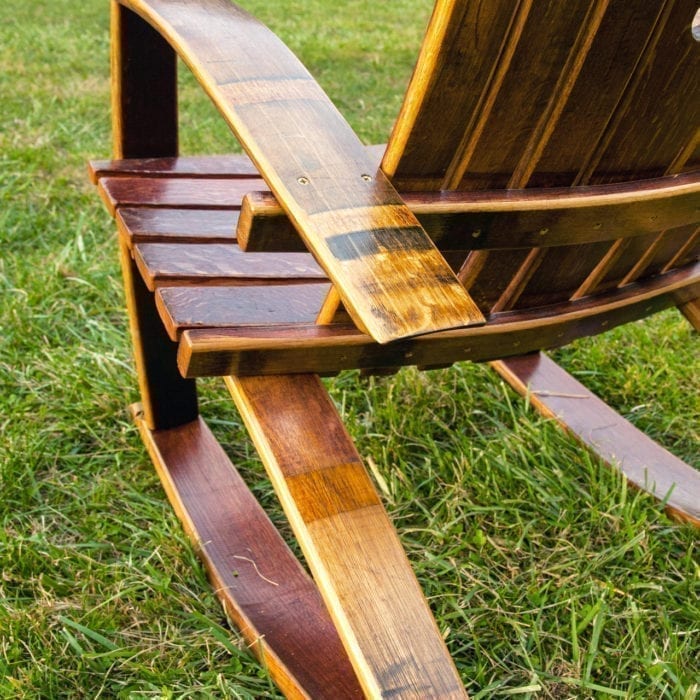 Wine Barrel Rocking Chair - Image 3