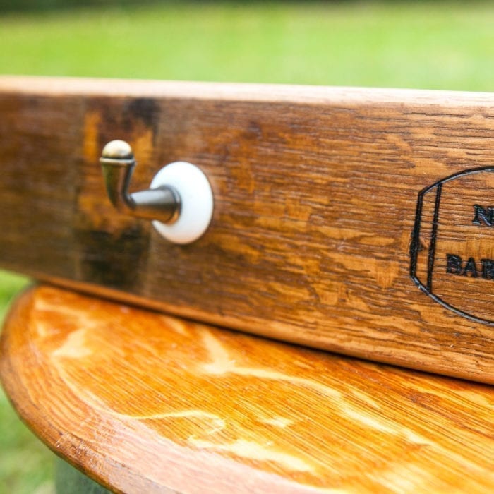 Wine Barrel Coat Rack - Image 2