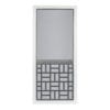 Basketweave Solid Vinyl Screen Door with Black Decorative Insert - Image 2