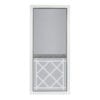 St. Augustine Solid Vinyl Screen Door with White Decorative Insert - Image 2