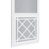 St. Augustine Solid Vinyl Screen Door with White Decorative Insert - Image 3