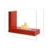 Vitrum L Red - Freestanding Ethanol Fireplace