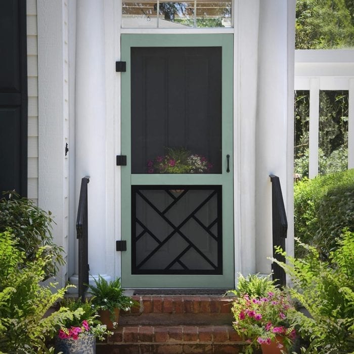 Chippendale Wood Screen Door